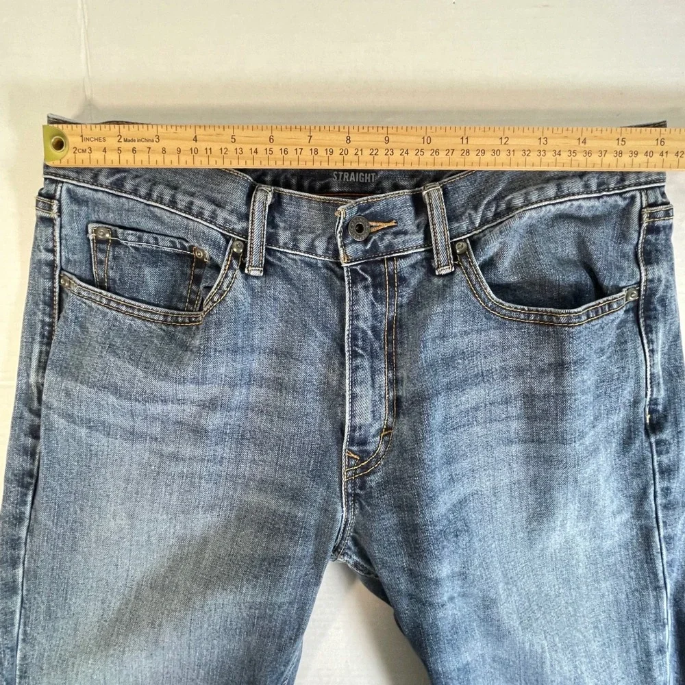 Banana Republic‎ Mens Straight Fit Blue Wash Denim Jeans 32x32